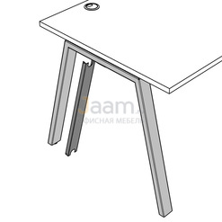 Мебель для персонала Вертикальный кабель-канал для столов Arena-Strike  UCAVU6406