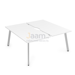 Мебель для персонала Стол системы БЕНЧ на 2 рабочих места порошковое покрытие 10БДВ.284