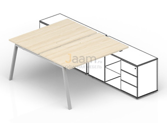 Мебель для персонала Составной стол для крепления к сервисным опорным тумбам (меламиновые аутлеты) AR2TM126FU