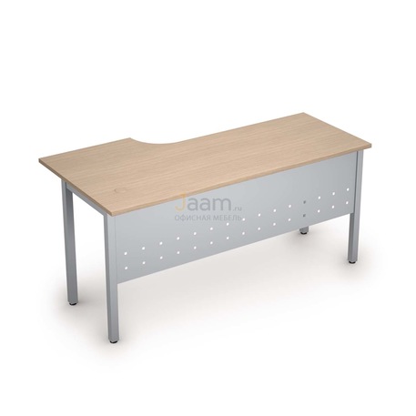 Мебель для персонала Стол криволинейный на металлических опорах правый 2МК.146