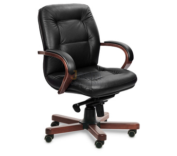 Кресло для руководителя VICTORIA B кожа+кож.зам.