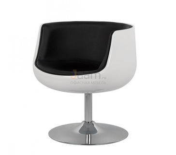 Кресло Cup Cognac А340-1 белое с черным