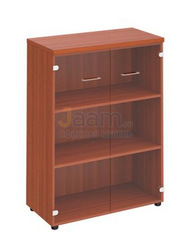 Кабинет руководителя Офисный шкаф для документов средний со стеклянными прозрачными дверями  ПТ 969