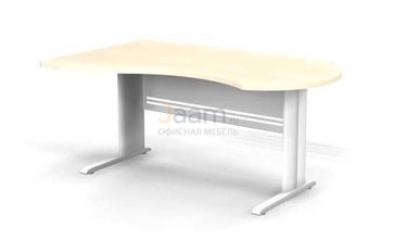 Мебель для персонала Стол асимметричный левый на L-образном каркасе B105/1