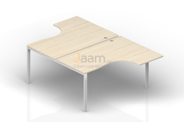 Мебель для персонала Составной стол на 2 рабочих места  ST2TG149