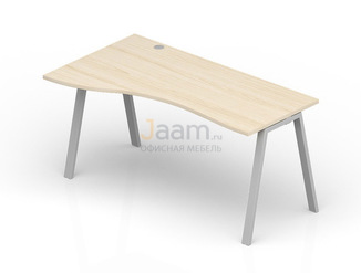 Мебель для персонала Асимметричный стол Волна левый ARG149GV